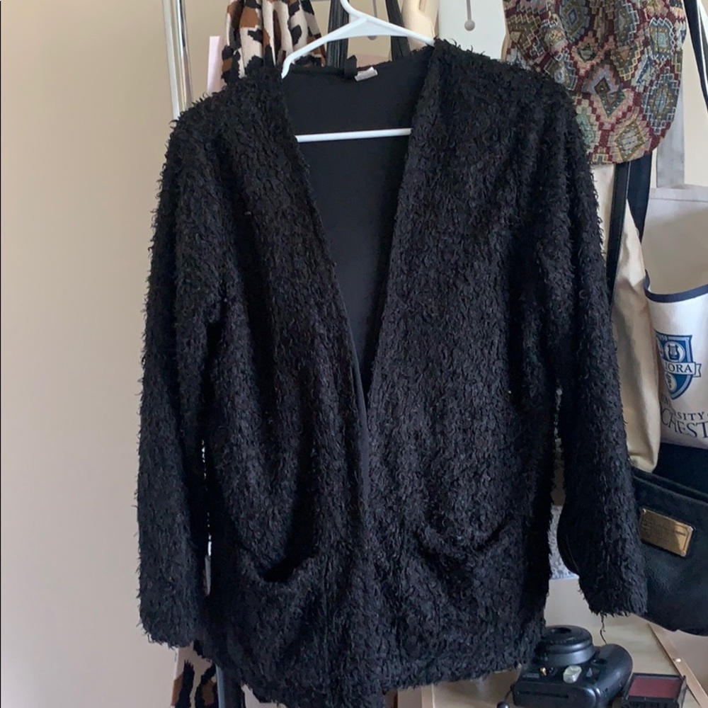 Black Fuzzy Sweater